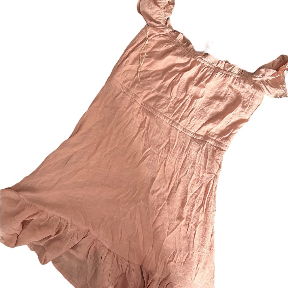 Magnolia Pink Ruched Ruffle Sundress - Picture 2 of 4
